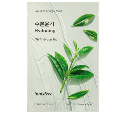 Innisfree. Squeeze Energy Mask_Green Tea Face Mask Sheet